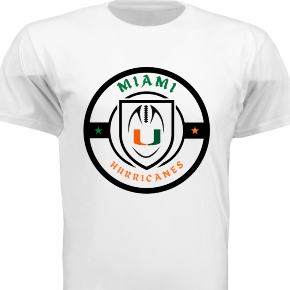 Miami Hurricanes Football T Shirt NWOT